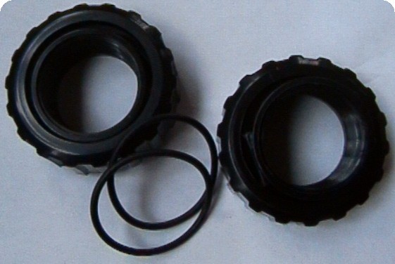 Set of Threaded fittings for chlorinator - PVC