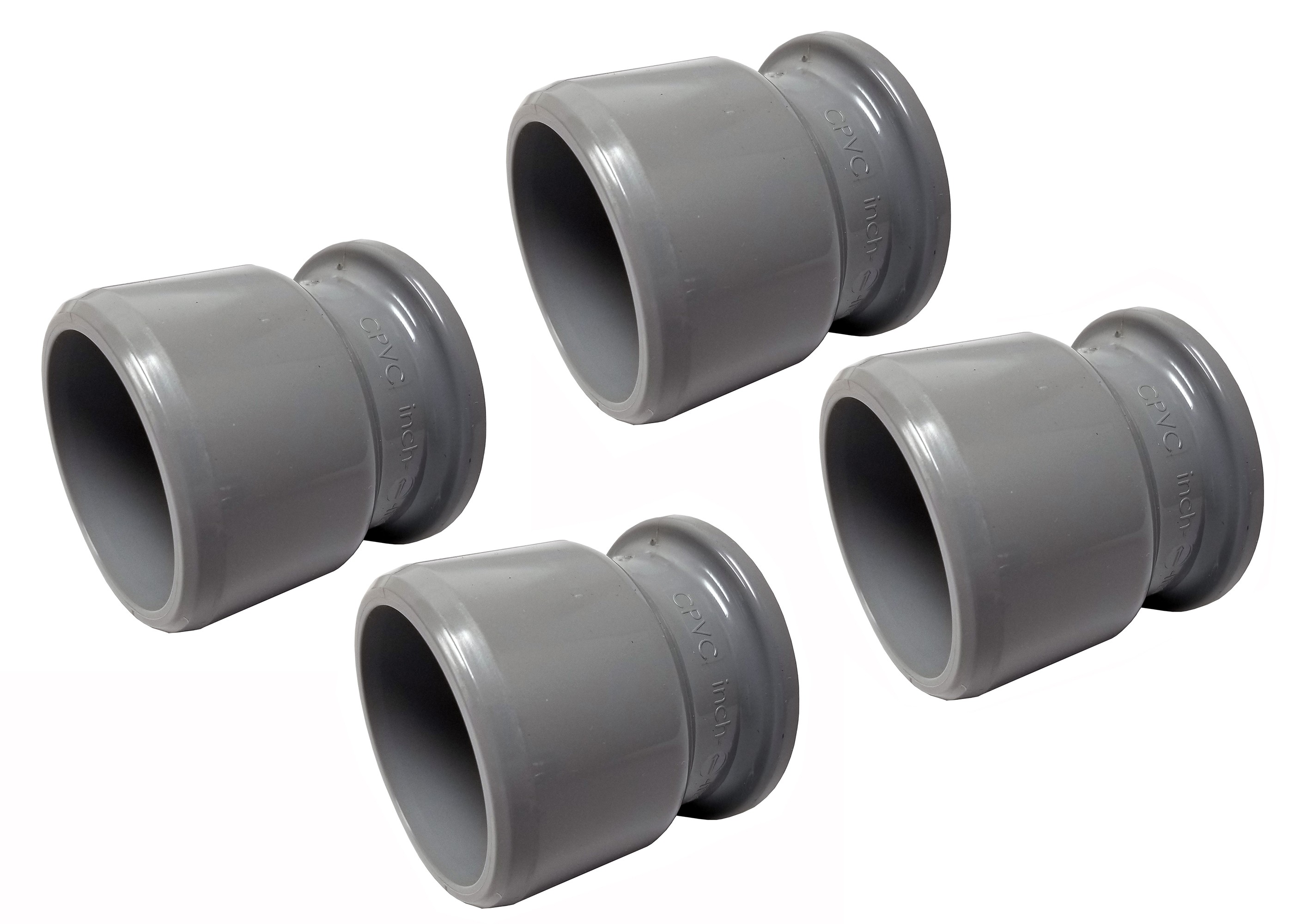 CPVC Pipe Connector for Heliocol Swimming Pool Solar Panels - HC-117 - 4 Pack