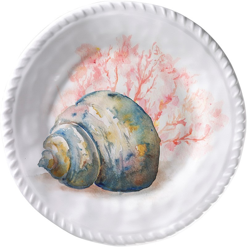 Merritt International Coral Shell 8in plate - Conch