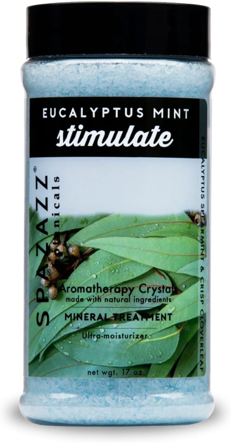 Spazazz Aromatherapy Spa and Bath Crystals - Eucalyptus Mint 17 oz