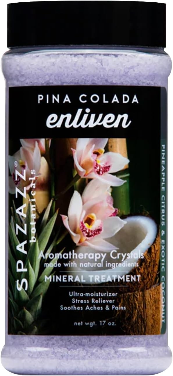 Spazazz Aromatherapy Spa and Bath Crystals - Pina Colada 17oz