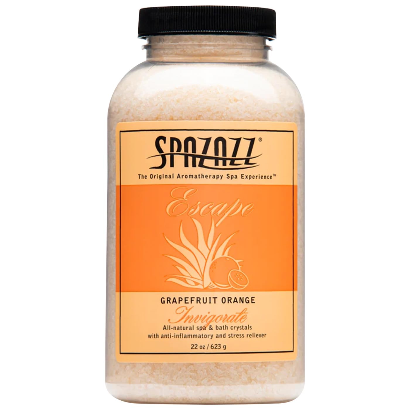 Spazazz Aromatherapy Spa and Bath Crystals - Grapefruit Orange 22oz