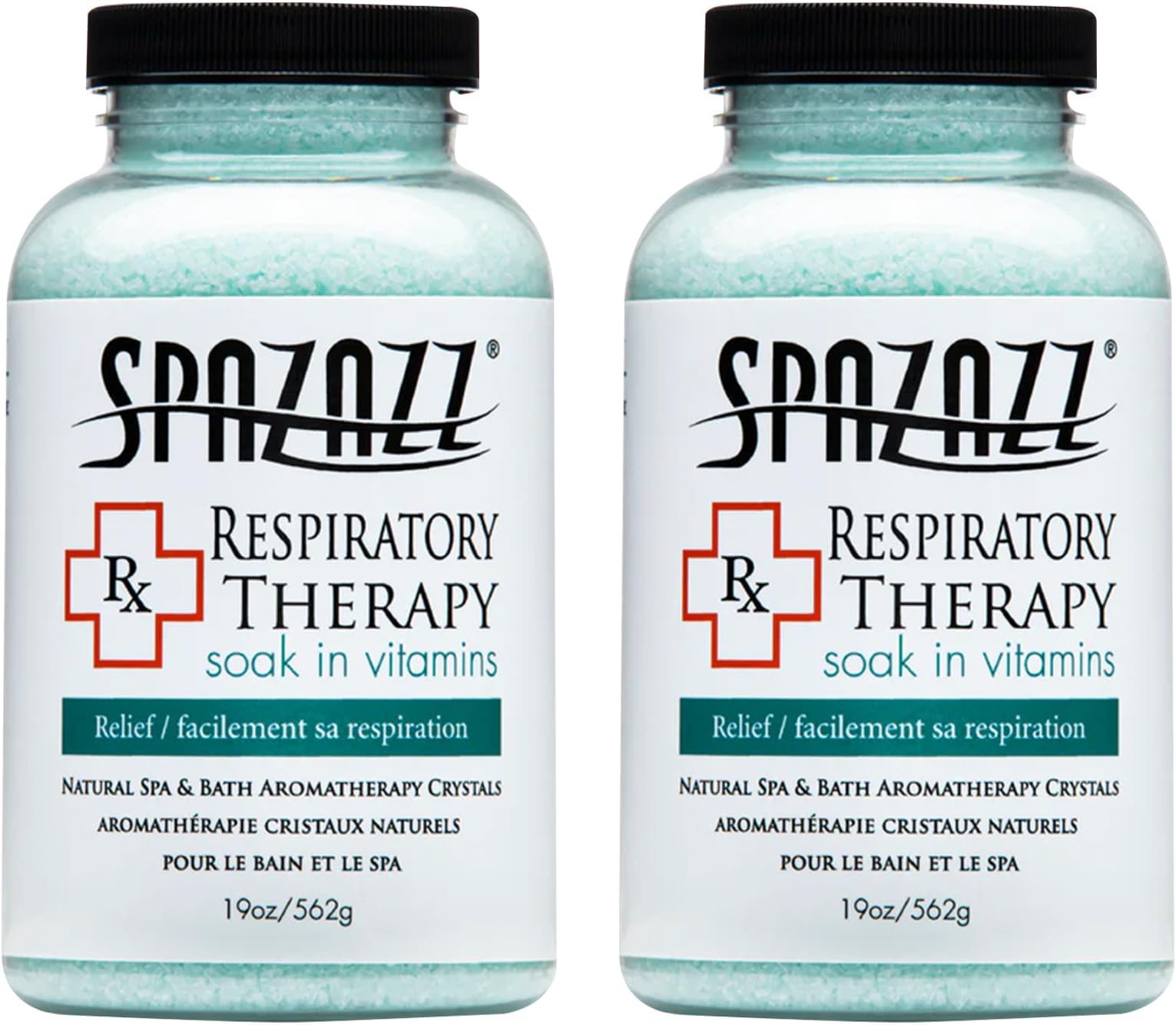 Spazazz Aromatherapy Spa and Bath Crystals - Respiratory Therapy (2 Pack)