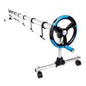 In-Ground Pool Solar Cover Aluminum Reel with Telescopic Tube and Wheels - 18ft