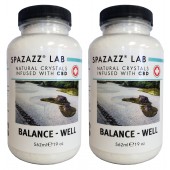 Spazazz Aromatherapy Spa & Bath Crystals Infused with CBD -Balance Well 19oz 2PK
