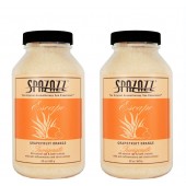 Spazazz Aromatherapy Spa and Bath Crystals - Grapefruit Orange 22oz (2 Pack)