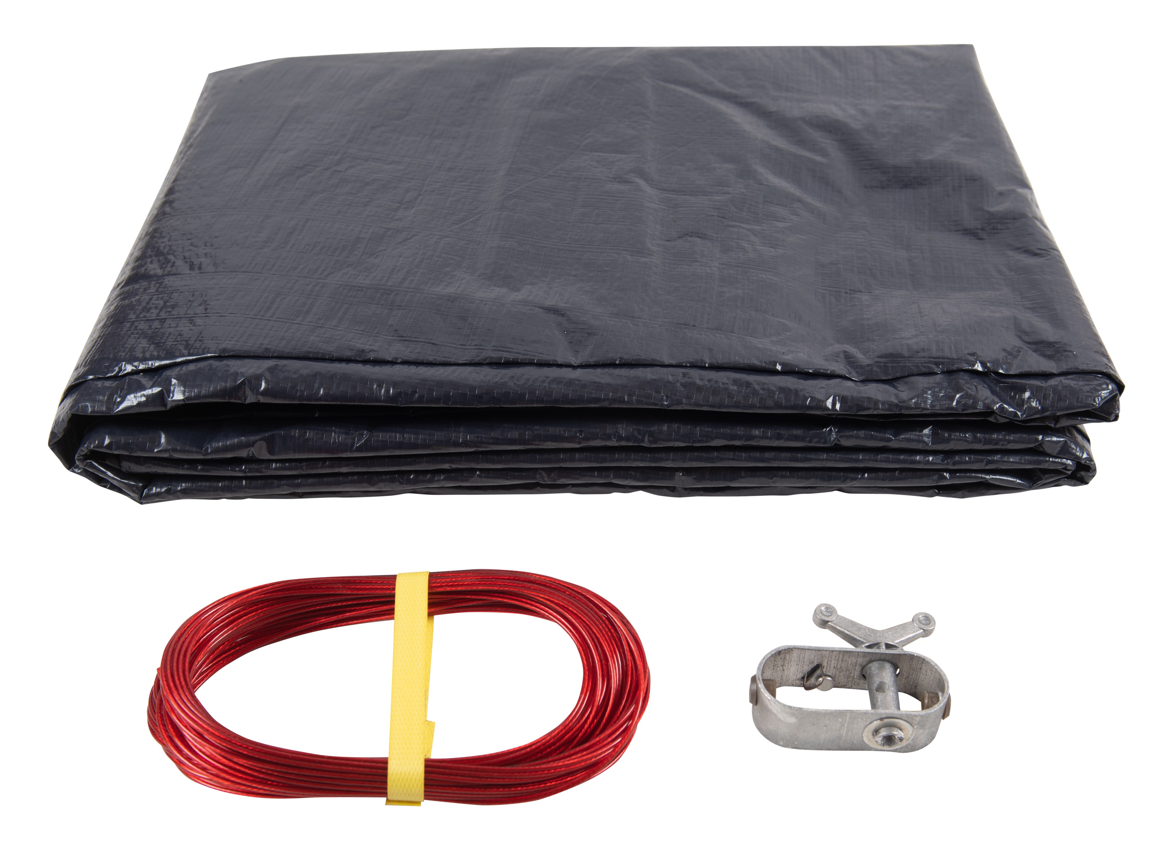SET SunSolar Energy Technologies-  Premium series Above Ground Solid Pool Cover for 36 Foot Round Swimming Pool - Winter Pool Cover with Sturdy Cable and Winch 8-Yr warranty