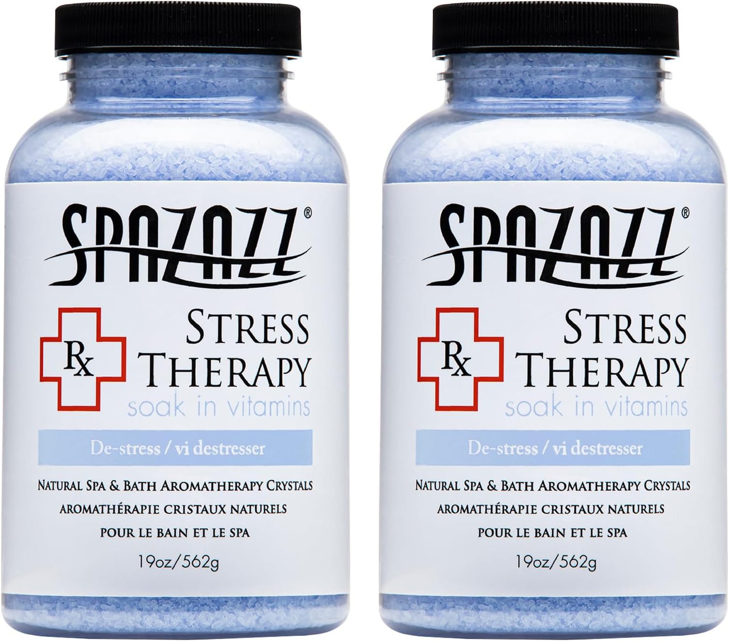 Spazazz Aromatherapy Spa and Bath Crystals- Stress Therapy (2 Pack)