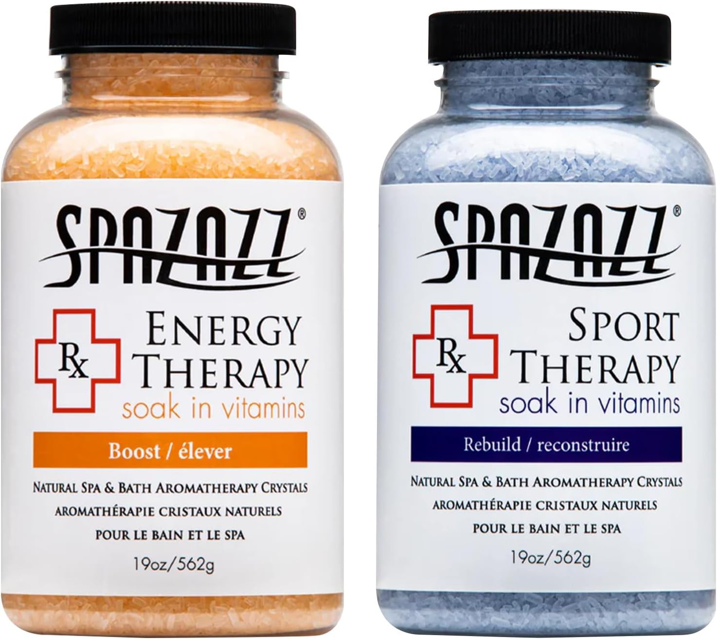 Spazazz Aromatherapy Spa and Bath Crystals 2Pk - Energy/Sport Therapy