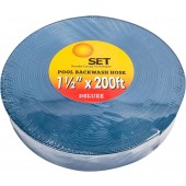 Heavy Duty Deluxe 1.5'' Backwash Discharge Hose for Swimming Pools - 200ft long
